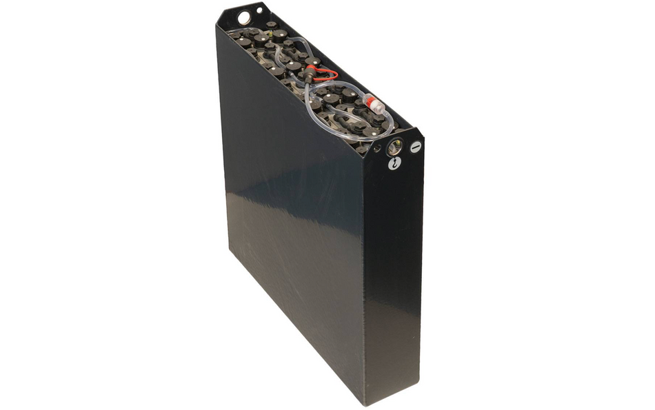 24V Gabelstaplerbatterie 2 PzB 200 Ah (655/660 * 145 * 682mm L/B/H) Trog 57034113 inkl. Aquamatik