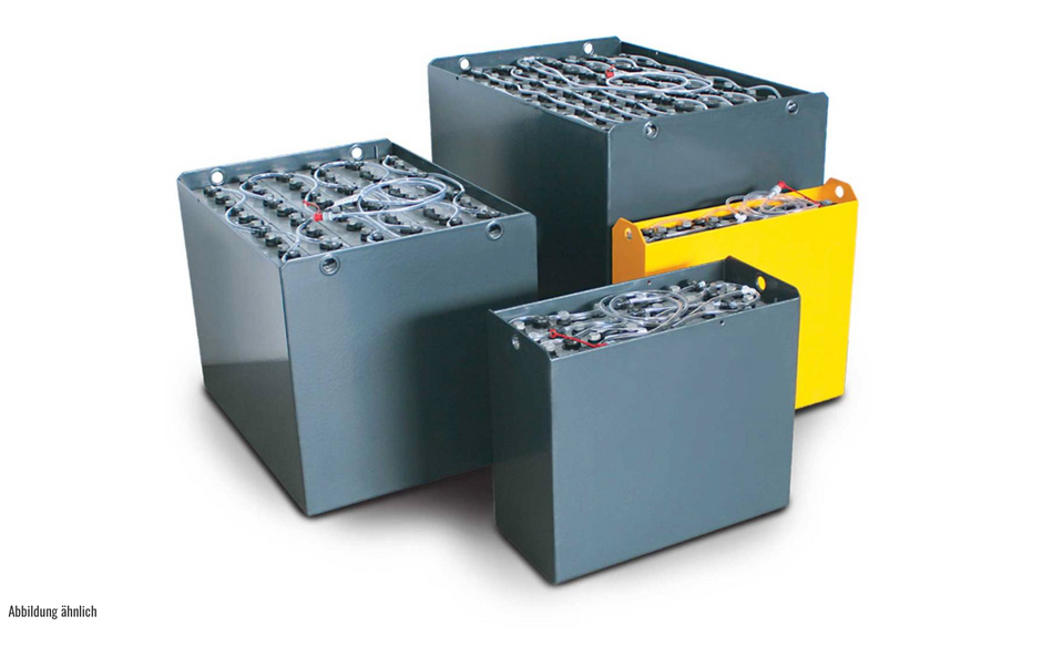 24V Gabelstaplerbatterie 6 PzS 750 Ah DIN A (827 * 486 * 627mm L/B/H) Trog 57014037 inkl. Aquamatik