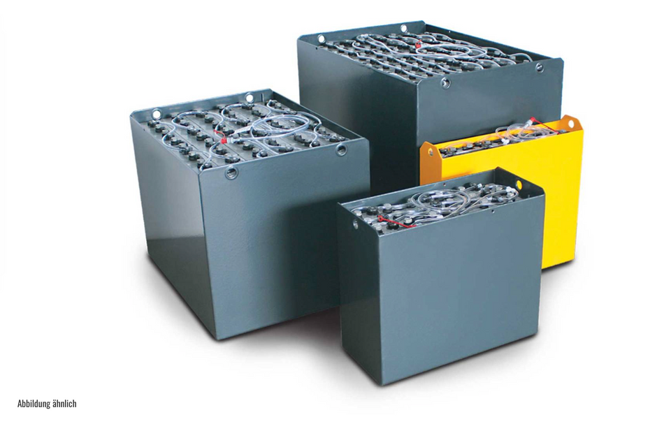 24V Gabelstaplerbatterie 3 PzS 375 Ah (790 * 210 * 816mm L/B/H) Trog 57074068 inkl. Aquamatik
